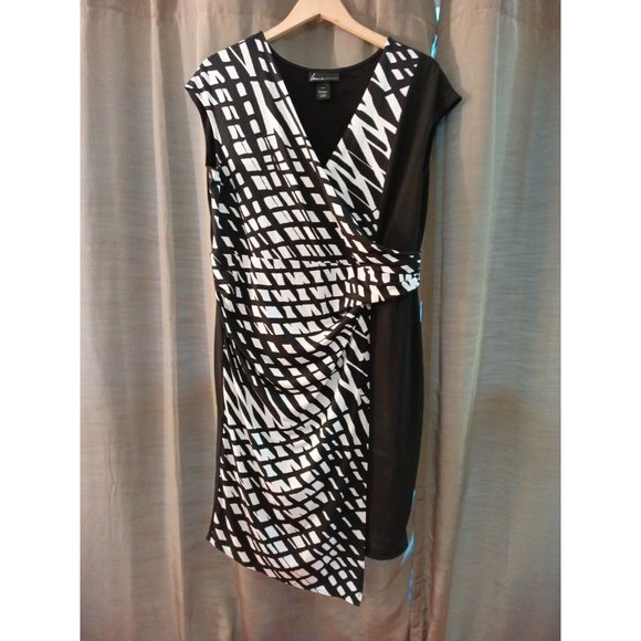 Lane Bryant Dresses & Skirts - Women's Lane Bryant Drop Waist V-neck Stretchy Classy Career Dress Size 14/16